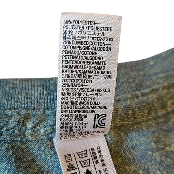 Montana Is For Badasses TShirt Teal Yellow Women's Small - Picture 4 of 5